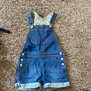 Boden girls size 4-5 shorts overalls